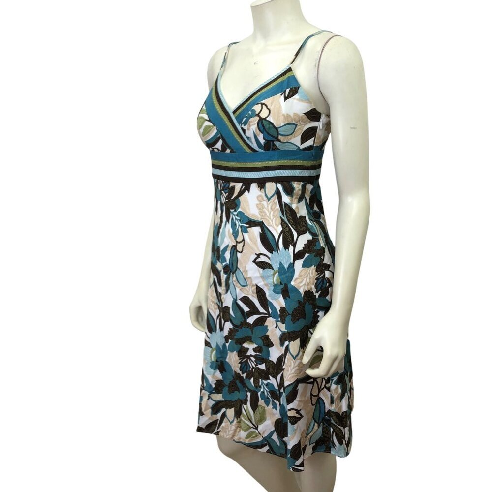 ANN TAYLOR SPAGHETTI STRAP V NECK A LINE DRESS SIZE 6P